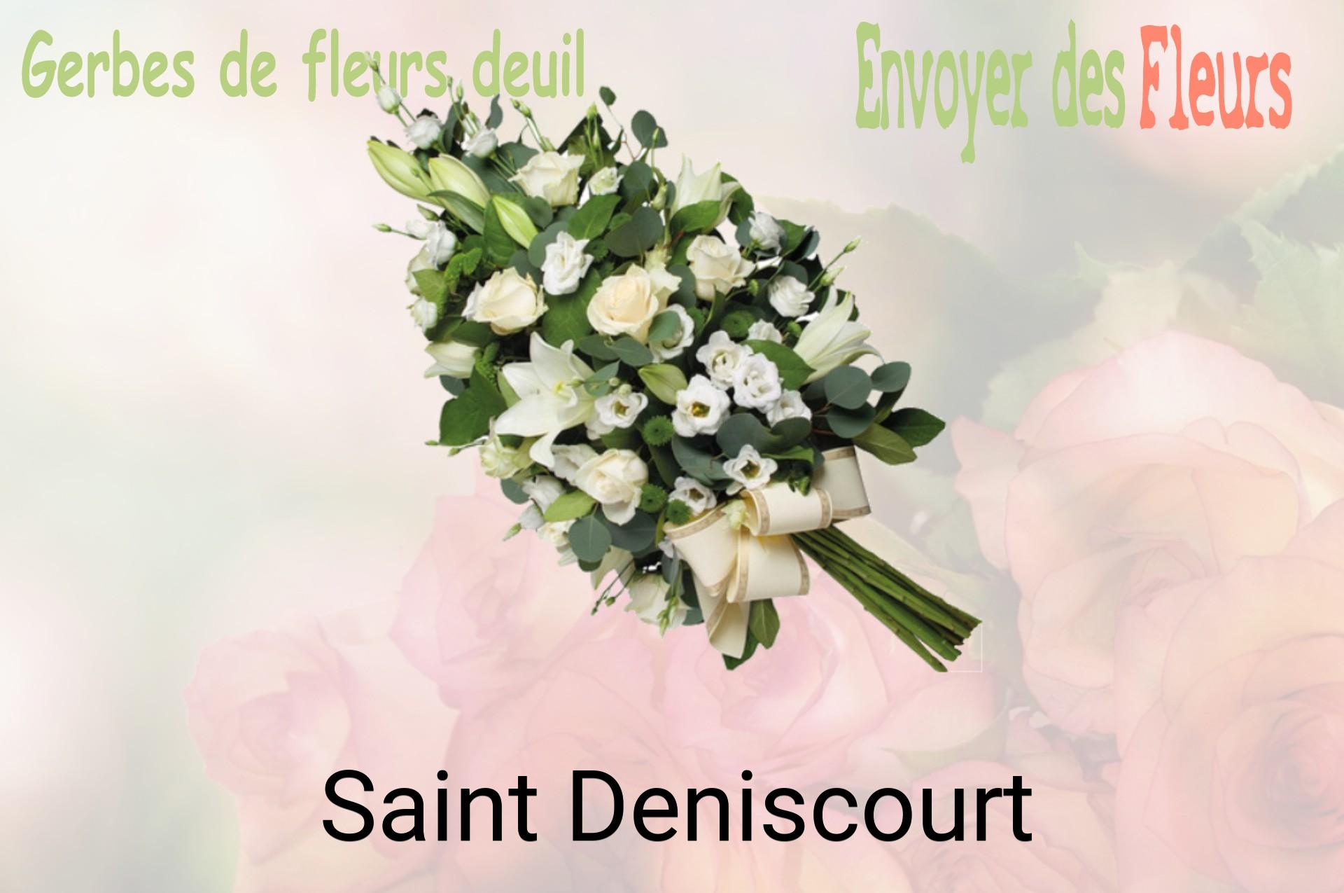 Gerbe de fleurs de deuil livrée à Saint-Deniscourt